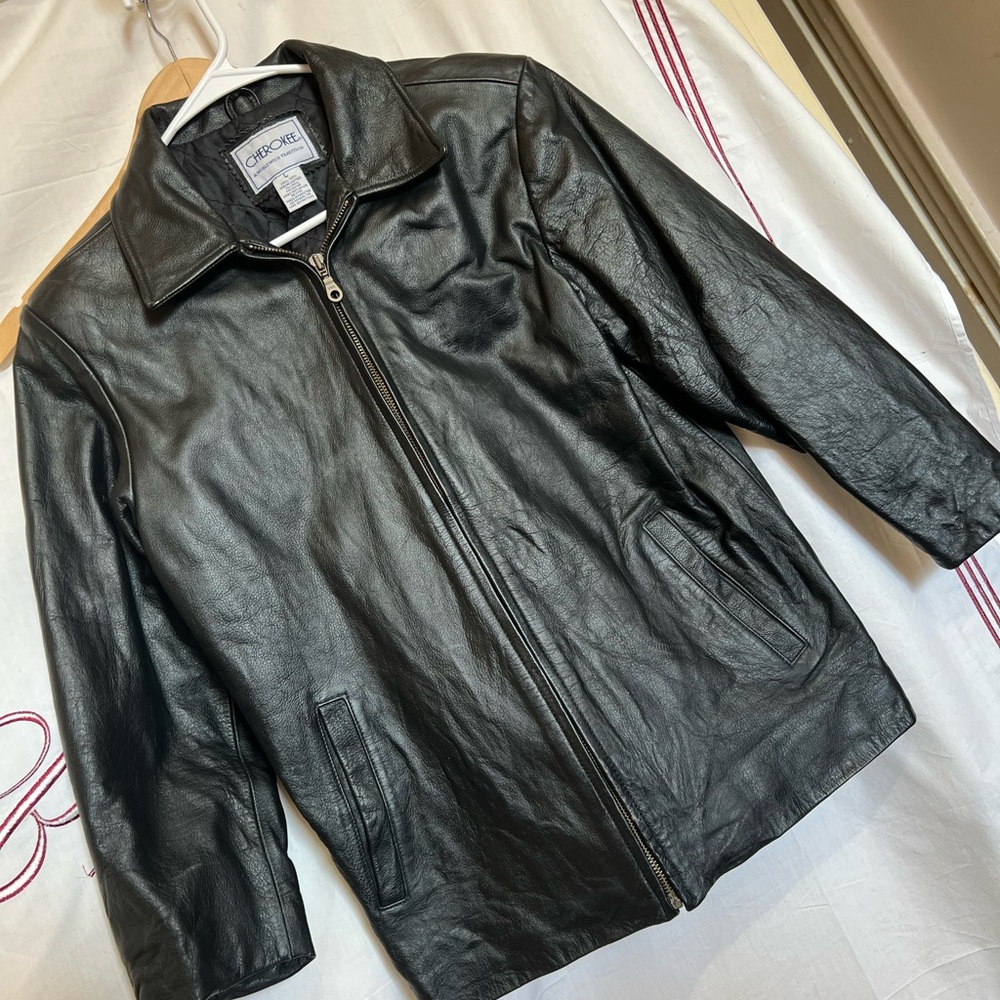 Black Leather Jacket for Men